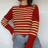 Orange/Yellow Stripped Knit