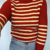 Orange/Yellow Stripped Knit