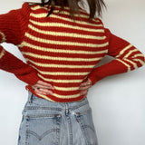 Orange/Yellow Stripped Knit