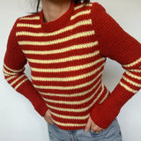 Orange/Yellow Stripped Knit