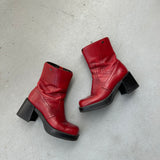 Vintage 1990's Sketchers Burgundy Boots