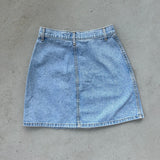 90's Button Up Denim Mini Skirt