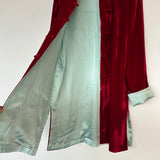 Velvet Long Sleeve Duster
