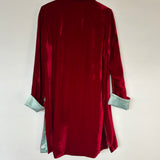 Velvet Long Sleeve Duster