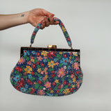 60's Vintage Beaded Floral Handbag