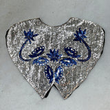80's 100% Silk Sequin Butterfly Top