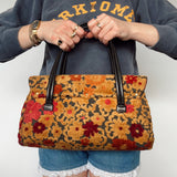 Vintage Chenille Carpet Bag
