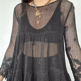 Floral and Lace Swing Dress