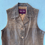 Vintage Long Leather Vest