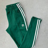 Adidas 3 Stripe Green Joggers