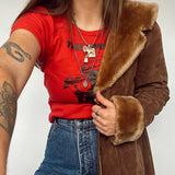 70's Inspired Faux Fur Jacket