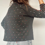 Beaded Heart Cardigan