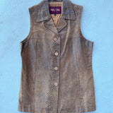 Vintage Long Leather Vest