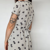 90's Floral Button Down Dress
