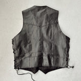 Genuine Leather Biker Vest