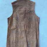 Vintage Long Leather Vest