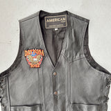 Genuine Leather Biker Vest