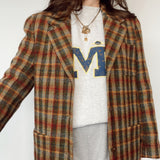 Vintage Plaid Blazer