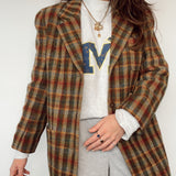 Vintage Plaid Blazer