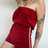 Vintage 70's Velour Romper