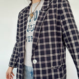 Vintage Plaid Blazer