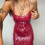 BCBG Pink Sequen Dress