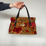 Vintage Chenille Carpet Bag