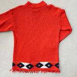 Vintage Red Fringe Sweater